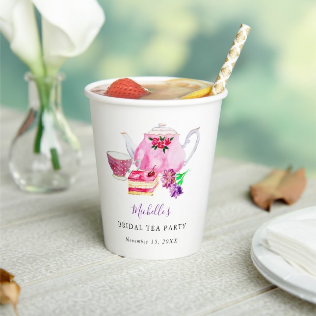 Gobelets En Papier Thé dansant enterrement de vie de jeune fille Théi (Insitu)