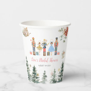Gobelets En Papier Thé de douche de mariée Noël Casse-Noisette