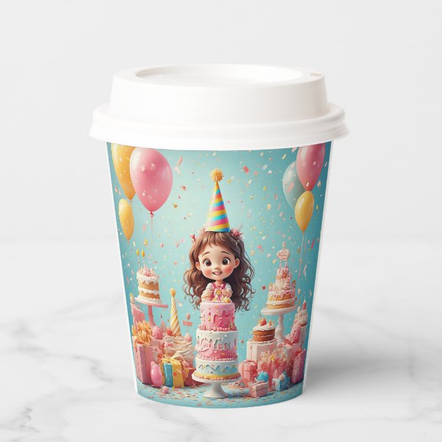 Gobelets En Papier 🥤 Thème de boisson pour fête d'anniversaire d'enf (Recto)