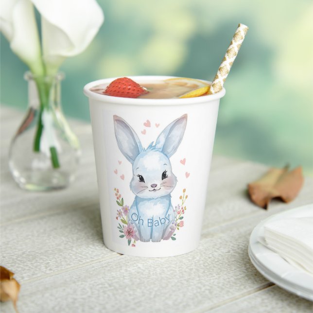 Gobelets En Papier Thème de fête Baby Shower Animaux de la Forêt Lapi (Insitu)