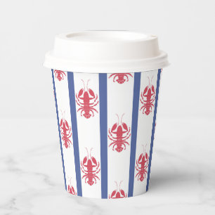 Gobelets En Papier Thème du homard d'été tasse de papier
