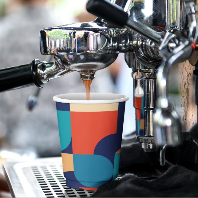 Gobelets En Papier Thème vintage (party bauhaus style kids,adult party stationery, birthday party use and throw paper cups)