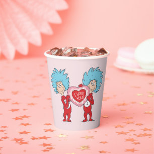 Gobelets En Papier Thing One Thing Two Je t'aime