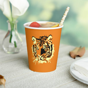 Gobelets En Papier Tigre