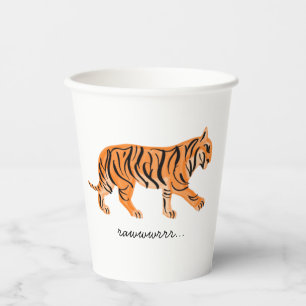 Gobelets En Papier Tigre
