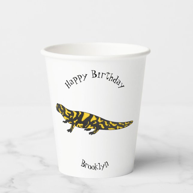 Gobelets En Papier Tigre salamandre (Recto)