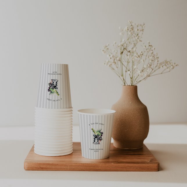 Gobelets En Papier Tini Bit plus âgé | Martini Thématique Anniversair (Créateur téléchargé)