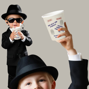 Gobelets En Papier Top Secret Spy Mission Kids Party