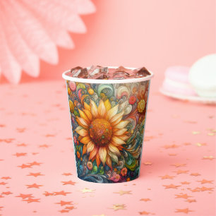 Gobelets En Papier Tournesol Dreams