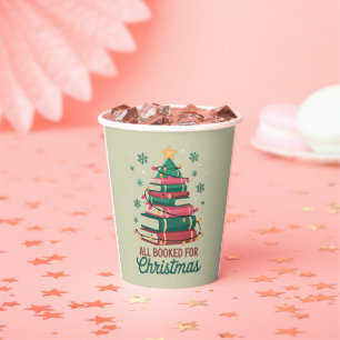 Gobelets En Papier Tous Réservés Pour Noël Bibliothécaire Amoureux De