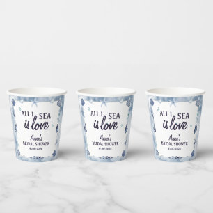 Gobelets En Papier tout ce que je vois est un amour de douche de mari