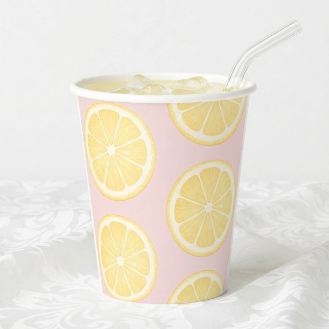 Gobelets En Papier Tranche de citron (Créateur téléchargé)