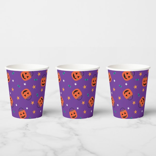 Gobelets En Papier Trick-or-Treat (Multi)