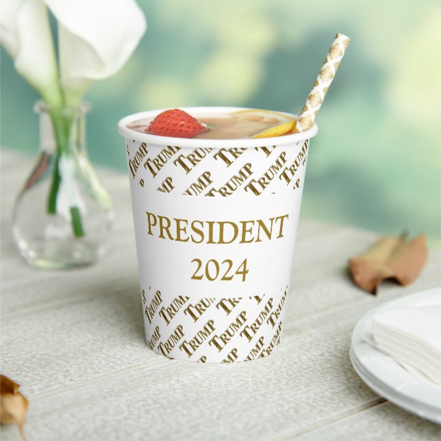 GOBELETS EN PAPIER TRUMP 2024 (Insitu)