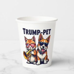 Gobelets En Papier Trump familier Trump Rendre nos animaux en sécurit