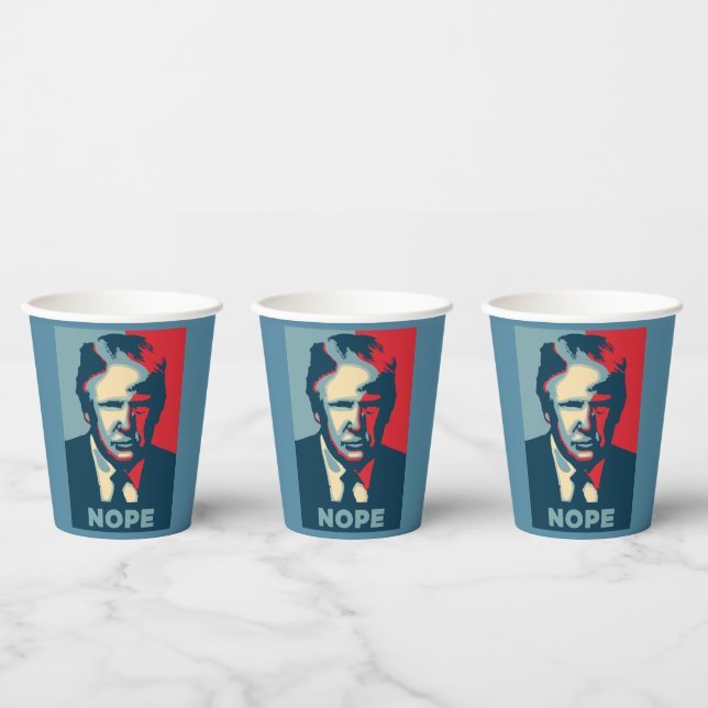 Gobelets En Papier Trump Nope Paper Cup (Multi)