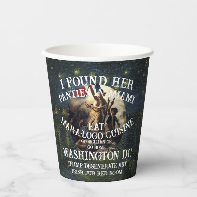 Gobelets En Papier Trump Panties Miami Catholic Church White (Recto)