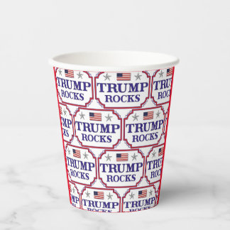 Gobelets En Papier Trump Rocks - Coupes de papier