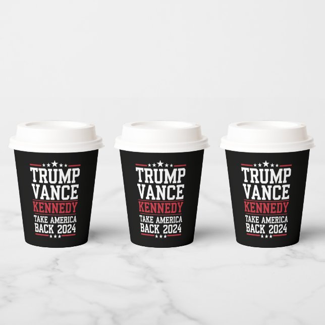 Gobelets En Papier Trump Vance Kennedy : Reprenez l'Amérique (Multi)