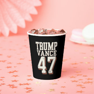 Gobelets En Papier Trump Vance Président Vintage Trump Gagne