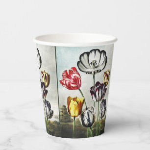 Gobelets En Papier Tulipes multicolores de style Régence humeur