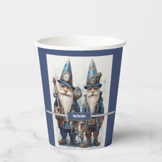 Gobelets En Papier Twin Brothers Wizard gnomes Steampunk