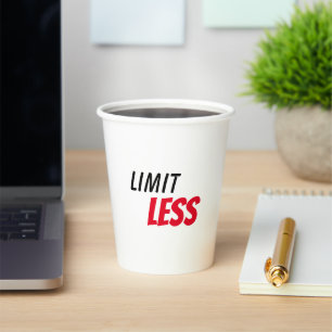 Gobelets En Papier typographie motivationnelle