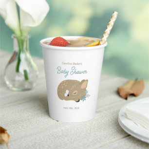 Gobelets En Papier Un adorable Baby shower de la Faune