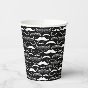 Gobelets En Papier Un Club de Gentlemen's. Motif Moustache