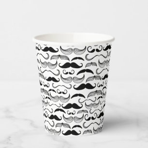 Gobelets En Papier Un Club de Gentlemen's. Moustache motif 2