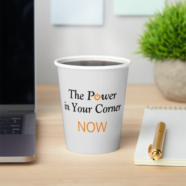 Gobelets En Papier un devis de motivation d'entreprise puissant (Insitu)