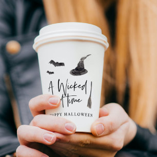 Gobelets En Papier Un mauvais moment Bonne Halloween