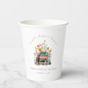 Gobelets En Papier Un Nouveau Chapitre Commence Livres Floraux Enterr