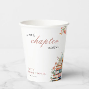 Gobelets En Papier Un Nouveau Chapitre Commence Livres Shower de Mari