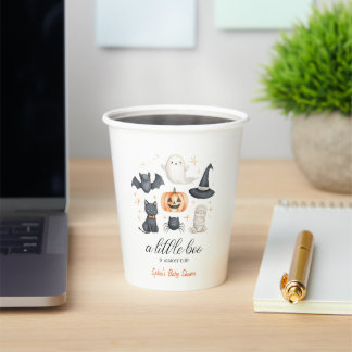 Gobelets En Papier Un petit bébé Halloween Boo Tasse pour Baby Shower