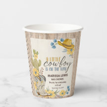 Un Petit Cow-boy Est En Chemin Bleu Yellow Western