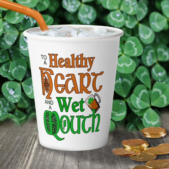 Gobelets En Papier Un toast irlandais ID607 (Créateur téléchargé)