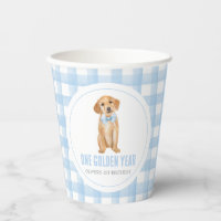 Une année dorée Chien prépa carreaux 1er anniversa