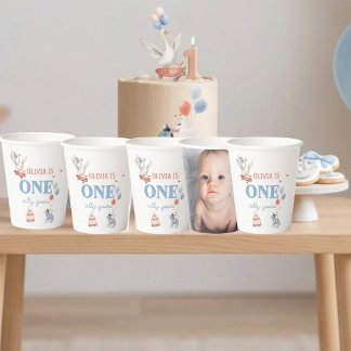 Gobelets En Papier Une coupe en papier photo pour le premier annivers