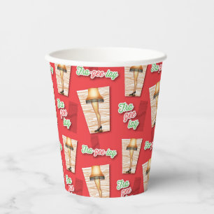 Gobelets En Papier Une histoire de Noël   Motif de lampes à lèvres