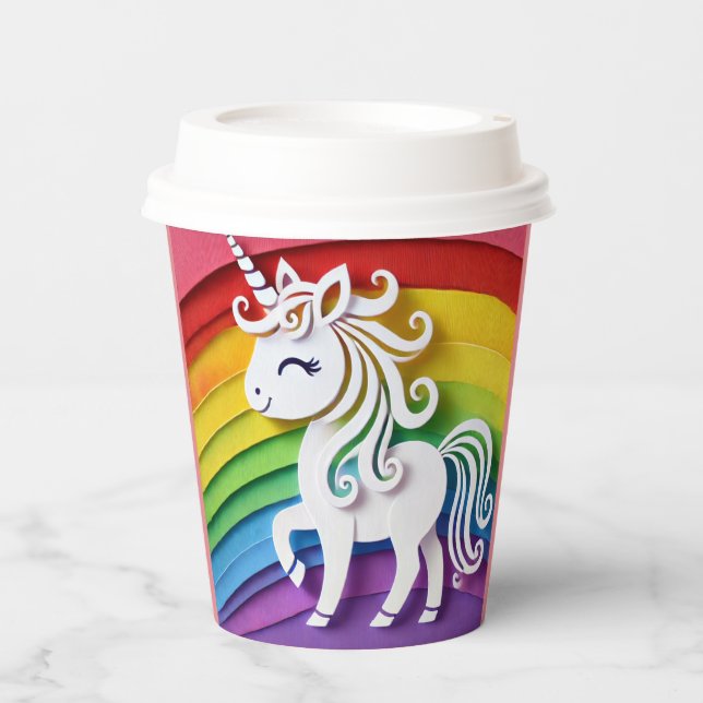 Gobelets En Papier Unicorne (Recto)