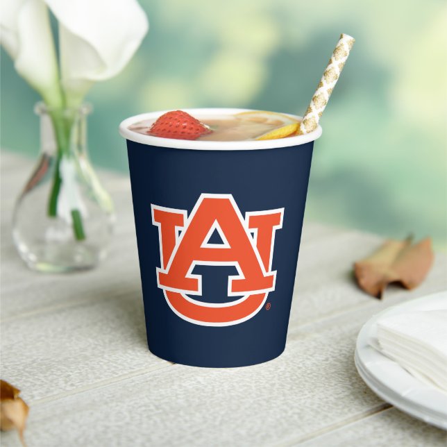 Gobelets En Papier Université d'Auburn | Auburn UA Logo (Insitu)