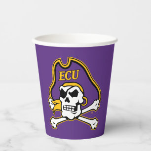 Gobelets En Papier Université de Caroline de l'Est Pirates écus