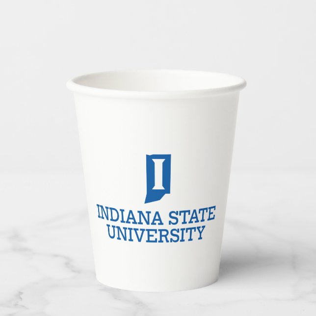 Gobelets En Papier Université d'État de l'Indiana (Recto)