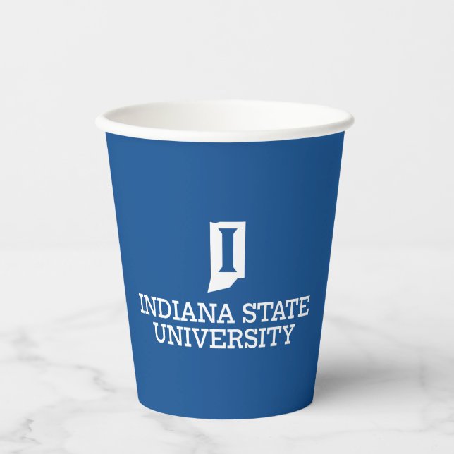 Gobelets En Papier Université d'État de l'Indiana (Recto)