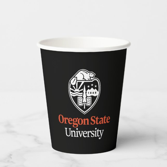 Gobelets En Papier Université d'État de l'Oregon (Verso)