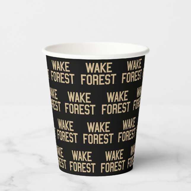 Gobelets En Papier Université Wake Forest | Wake Forest (Verso)