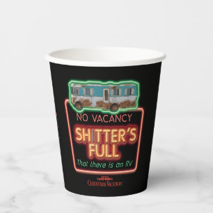 Gobelets En Papier Vacances de Noël Sh*tter's Full Neon Sign