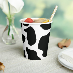 Gobelets En Papier Vache mignonne cacher l'anniversaire