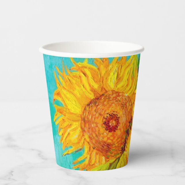 Gobelets En Papier Van Gogh Sunflowers (Recto)